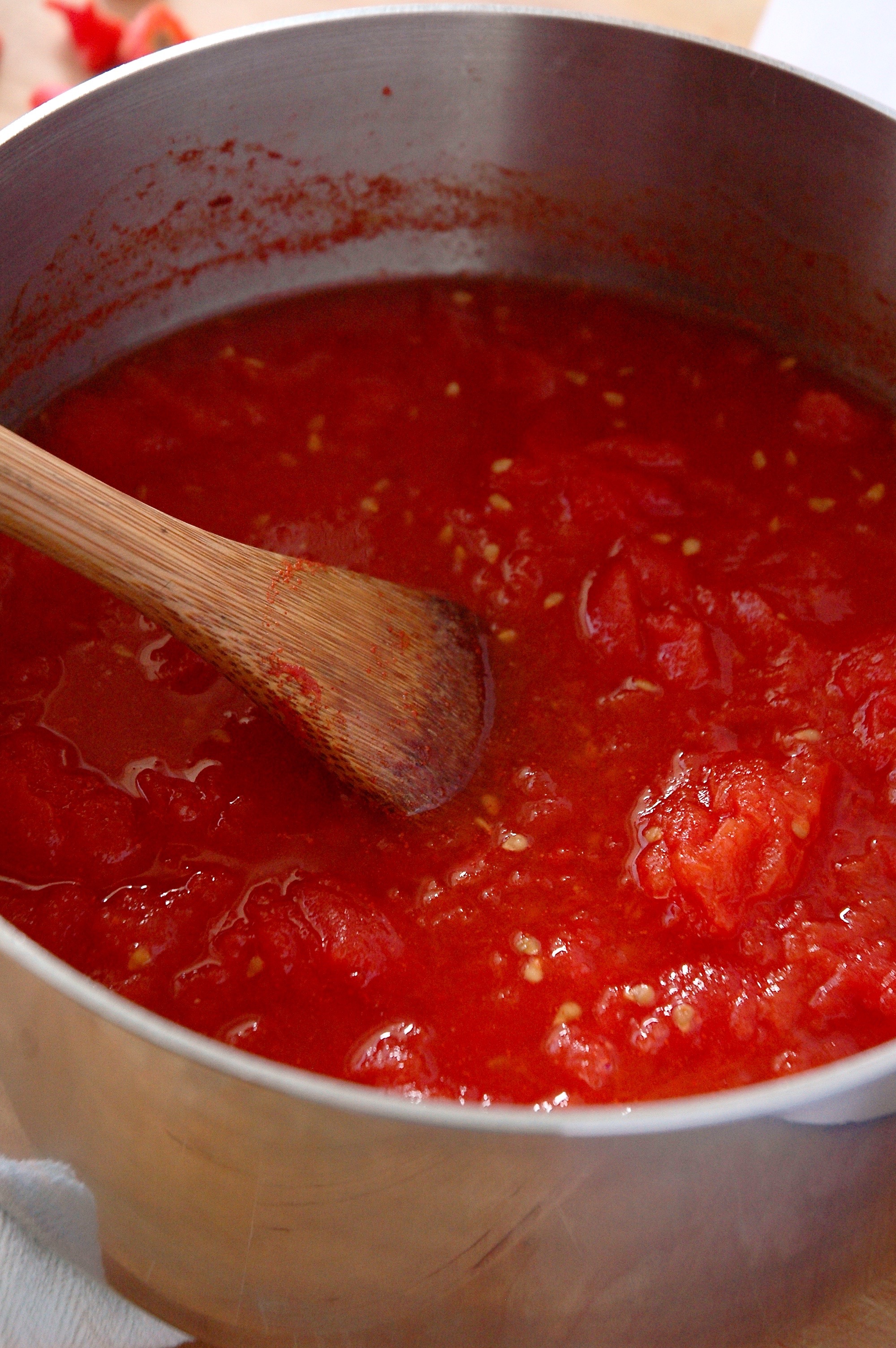 simple stewed tomatoes recipe, 3-Ingredient Stewed Tomatoes