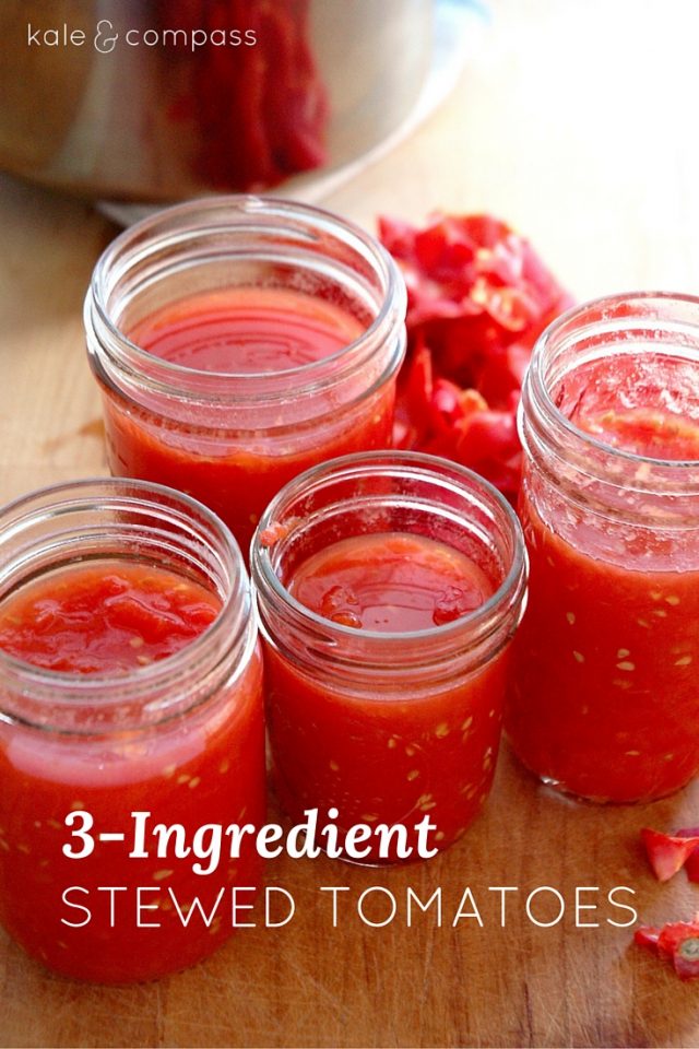 Delicious stewed tomatoes in a bowl